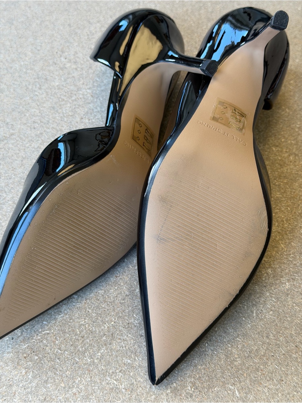 Call It Spring Black Patent Pointed Pumps - Picture 2 of 3